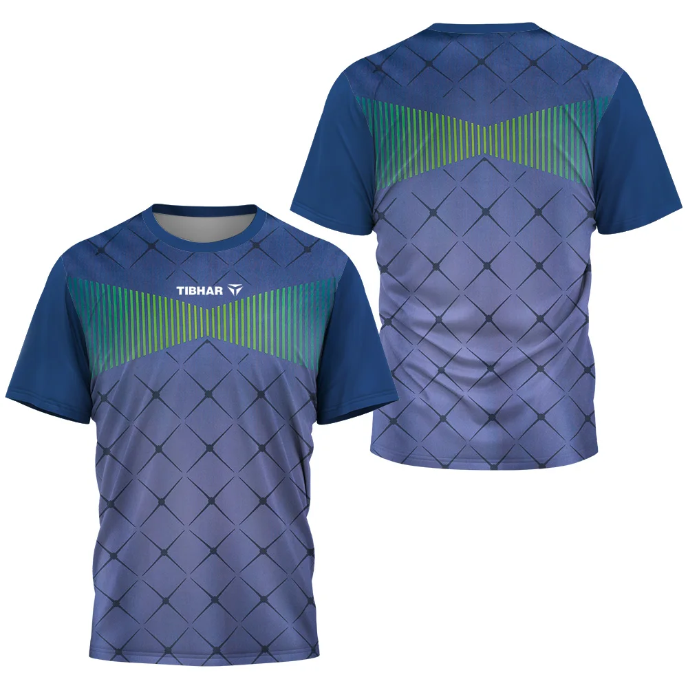 Table Tennis Training China - เฟลิกซ์ เลบรุน 3D พิมพ์ลายเสื้อยืดกีฬาแห้งเร็วระบายอากาศได้ดีเสื้อยืดผู้ชายเสื้อเทเบิลเทนนิสกลางแจ้งสตรีททีมเทรนนิ่งเสื้อแขนสั้น