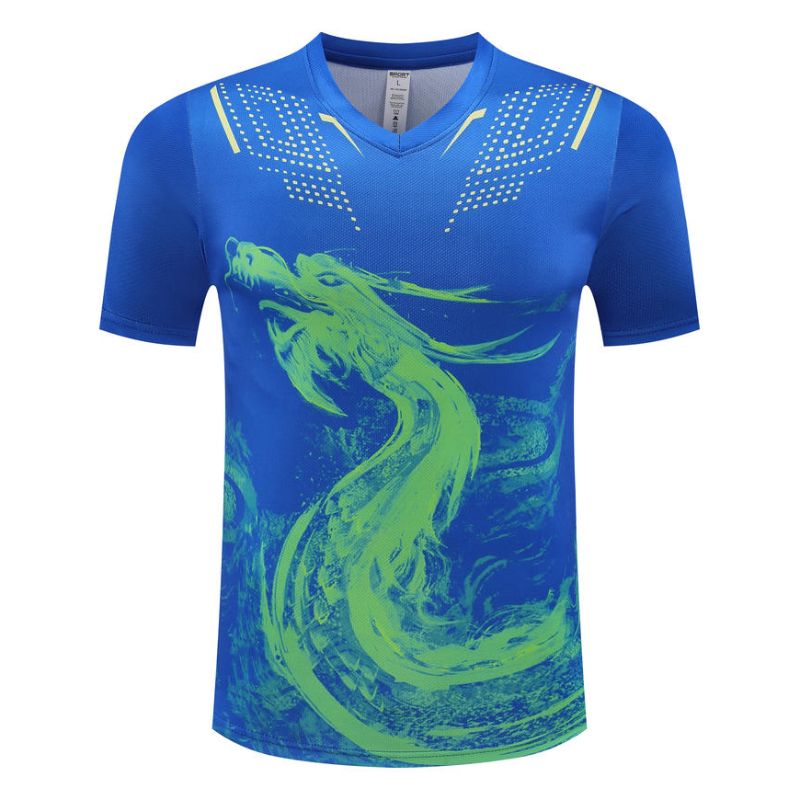 Table Tennis Net - Dragonชายตารางเทนนิสเสื้อยืดNe2025 Unisexเทนนิสแบดมินตันเสื้อยืดTopตารางเทนนิสคลับด่วนแห้งแขนสั้น