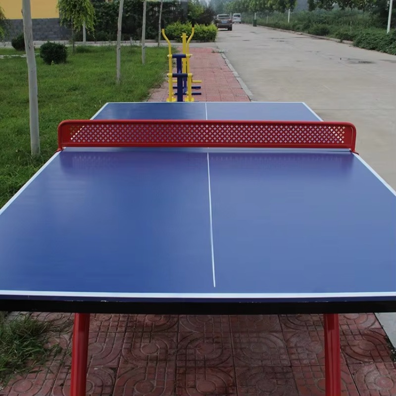 Table Tennis Folding Table - โต๊ะปิงปองมาตรฐานสากลสำหรับการแข่งขันระดับมืออาชีพ แบบพับได้ สีเขียว กันน้ำ พร้อมท็อปสีน้ำเงินสั่งทำพิเศษ