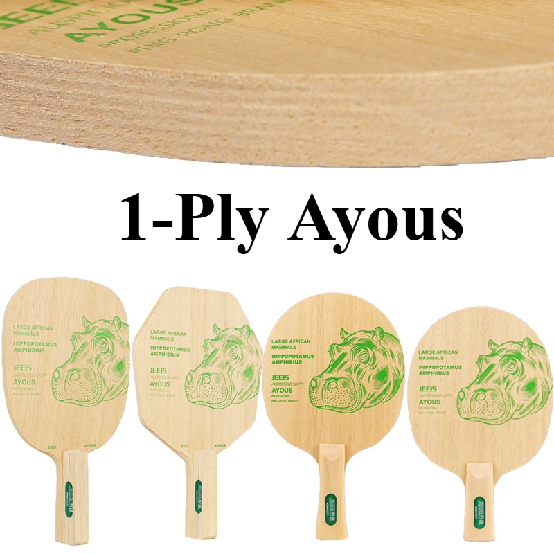 Table Tennis In Japanese - ไม้ปิงปอง JEELS Green Hippo 1 Ply