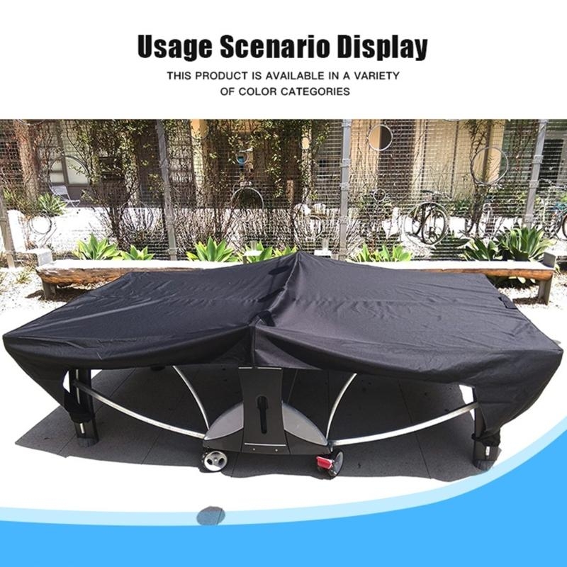 Table Tennis Folding Table - กันน้ำปิงปองผ้าคลุมโต๊ะปิงปองตัวป้องกันโต๊ะกันแดดในร่มกลางแจ้งโต๊ะปิงปองผ้าคลุมโต๊ะสำหรับฝุ่น