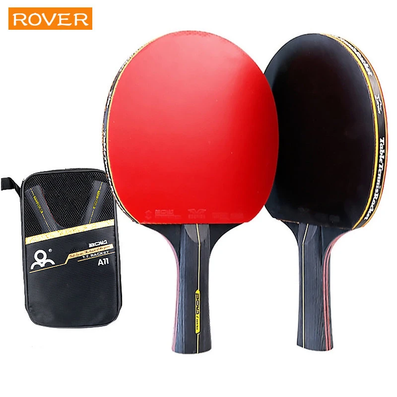 Table Tennis Blade - 5/6 Star ตารางไม้เทนนิส 2PCS Professional ปิงปองชุดสิวเสี้ยนยางคุณภาพสูงใบมีดค้างคาว