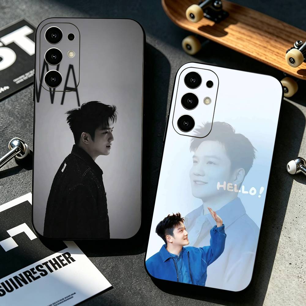 Table Tennis Zhendong - แฟน เจิ้นตงเคสโทรศัพท์ปิงปองสำหรับซัมซุง S25,S24,S21,S22,S23,S30,Ultra,S20,Plus,Fe,Lite,Note,10,ฝาครอบสีดำ