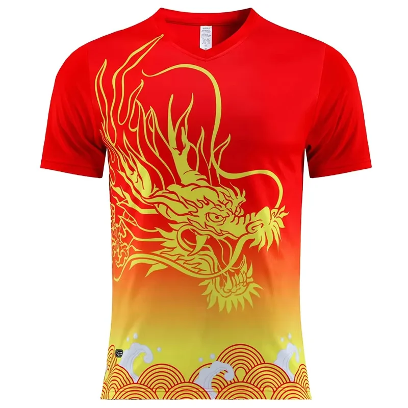 Table Tennis Training China - เสื้อทีมปิงปอง เสื้อยืดผู้ชาย ผู้หญิง เสื้อยืดปิงปอง แห้งเร็ว สำหรับออกกำลังกาย