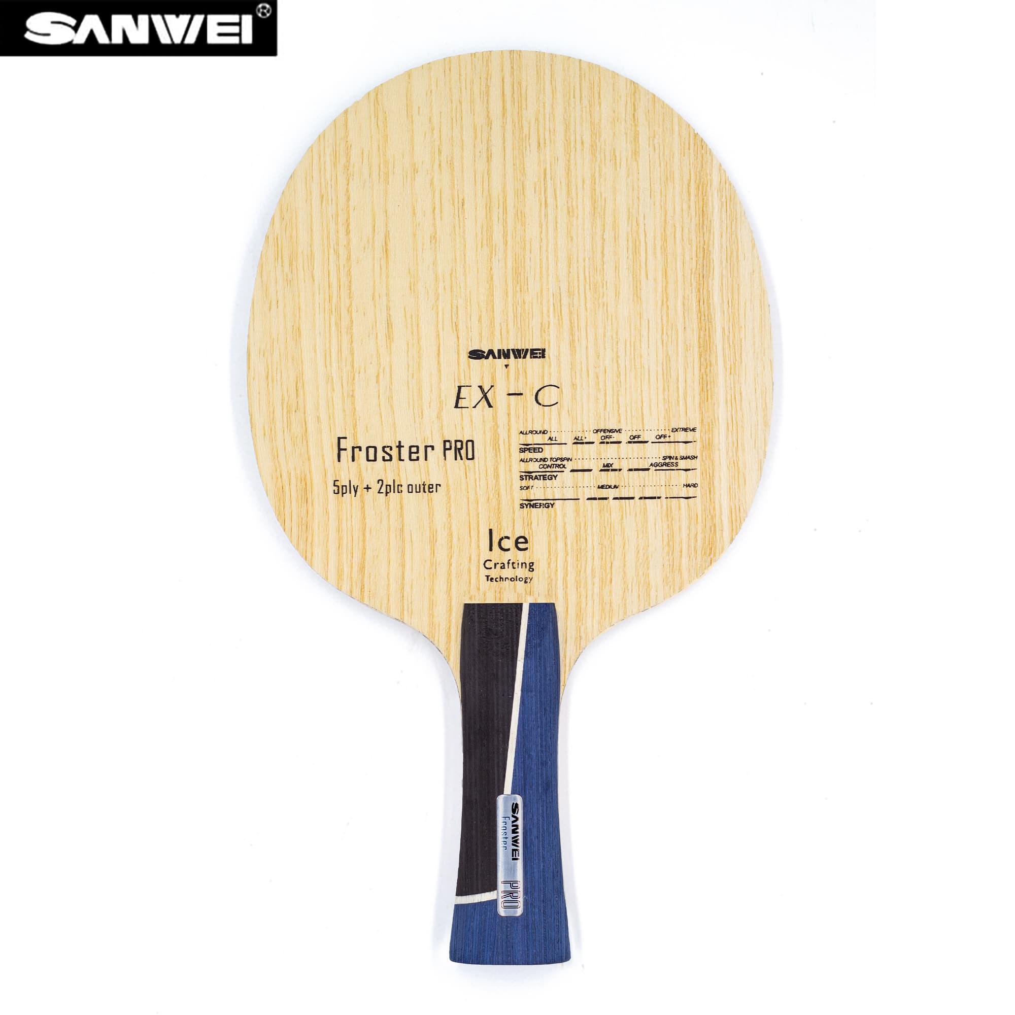 Table Tennis Blade - ไม้ปิงปอง SANWEI ALC รุ่น Froster Pro