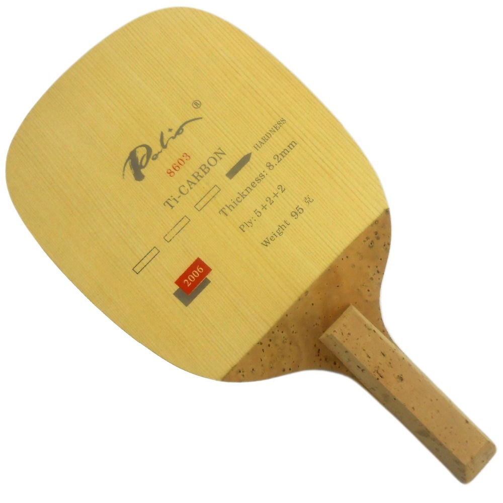 Table Tennis Blade - Palio 8603แร็กเกตใบลายกีฬาปิงปองไทเทเนียมคาร์บอน, ไม้ปิงปองสไตล์ญี่ปุ่นโจมตีเร็ว