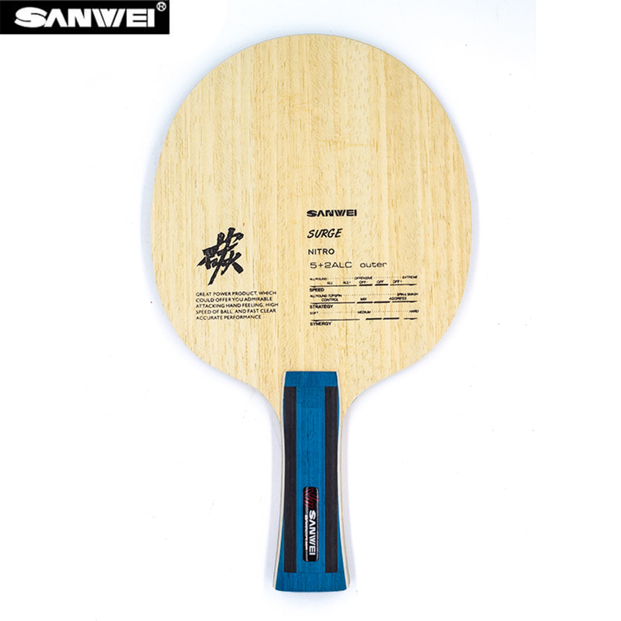 ไม้ปิงปอง SANWEI Nitro ALC - Table Tennis Blade บทวิจารณ์และราคา