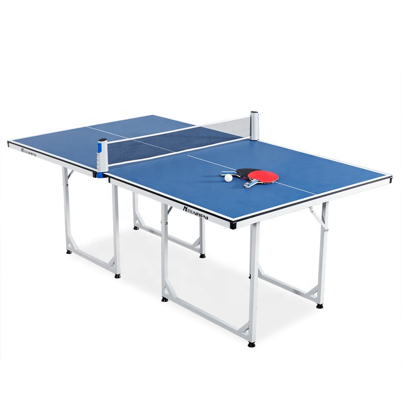 โต๊ะปิงปองพับได้ขนาดเล็กพกพาสะ - Table Tennis Folding Table บทวิจารณ์และราคา