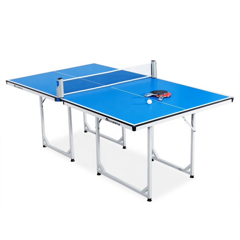 โต๊ะปิงปองพับได้ขนาดเล็กพกพาสะ - Table Tennis Folding Table บทวิจารณ์และราคา