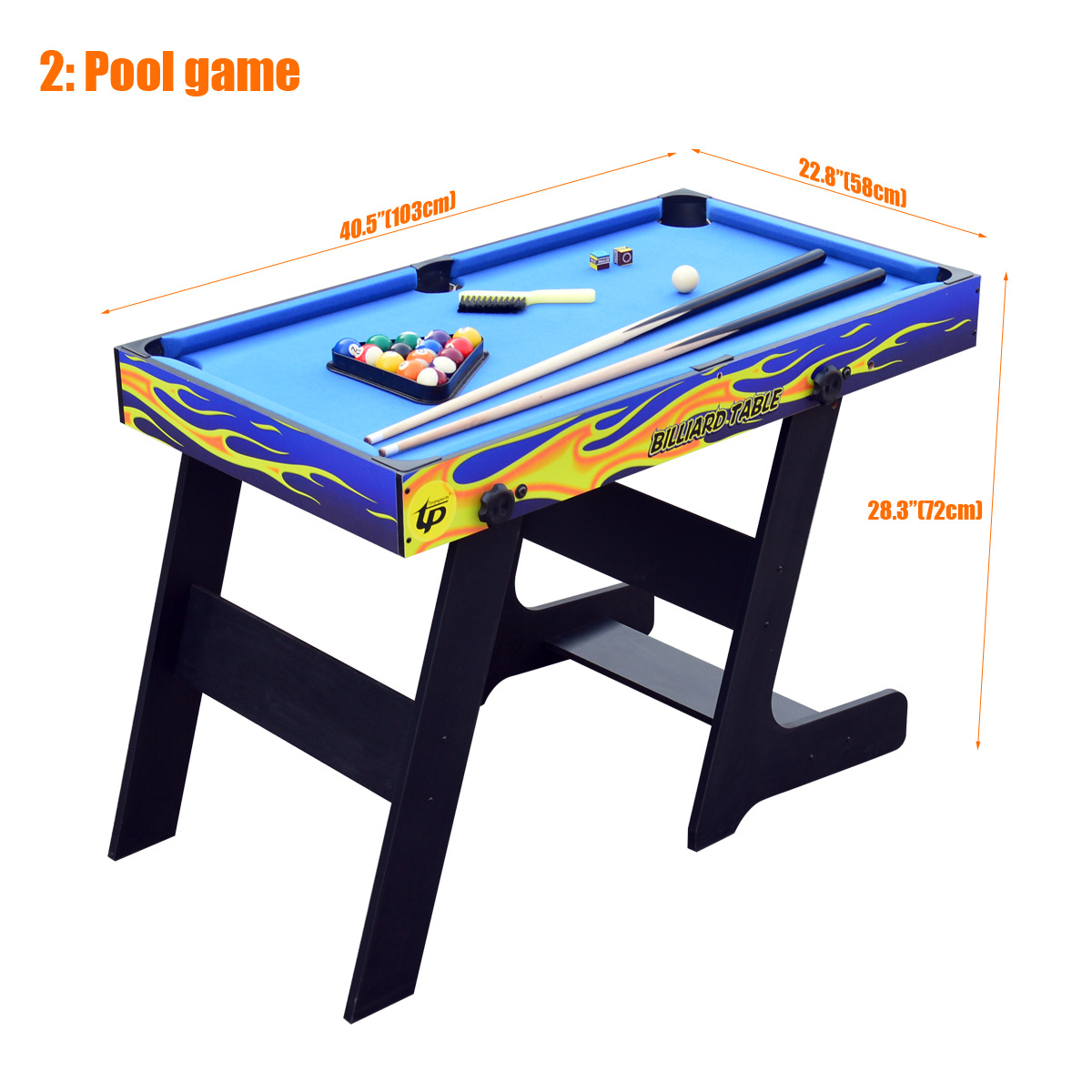 โต๊ะเกมส์อเนกประสงค์ 4 in 1 สำ - Table Tennis Folding Table บทวิจารณ์และราคา