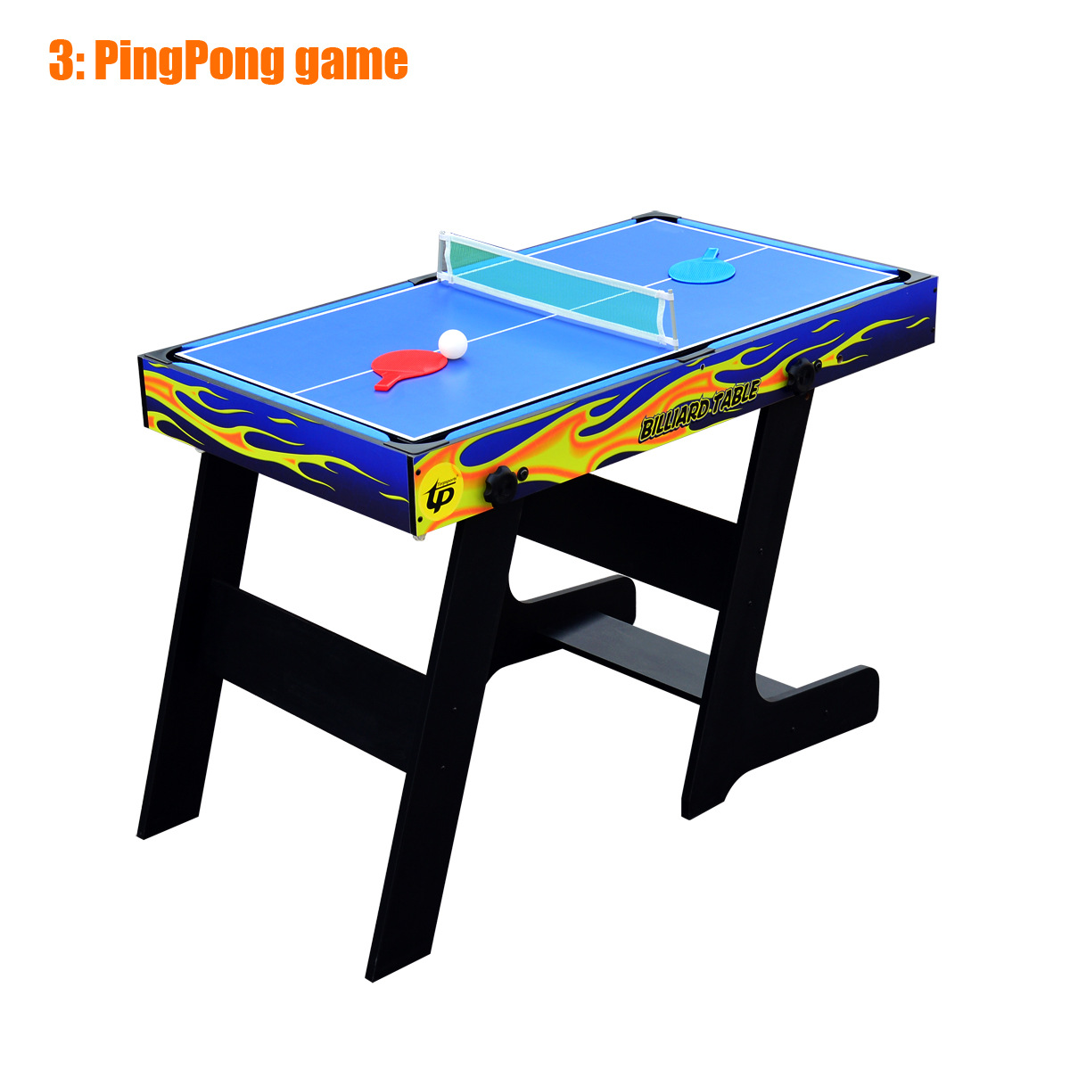 โต๊ะเกมส์อเนกประสงค์ 4 in 1 สำ - Table Tennis Folding Table บทวิจารณ์และราคา
