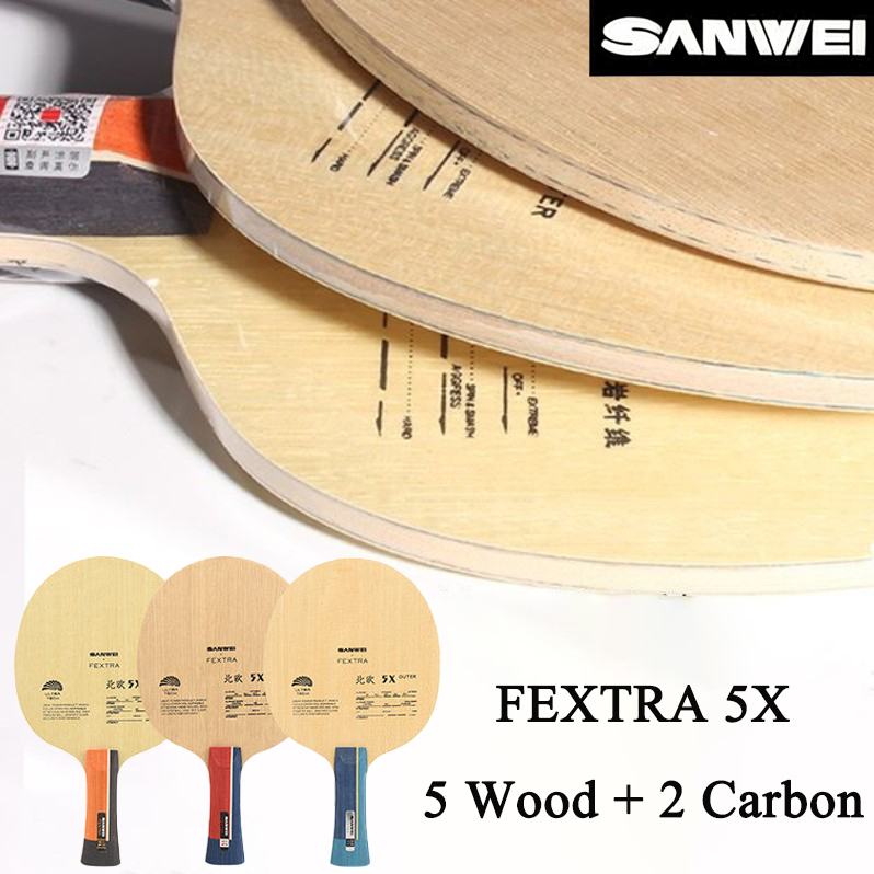 ไม้ปิงปอง SANWEI FEXTRA 5X สีน - Table Tennis Blade บทวิจารณ์และราคา