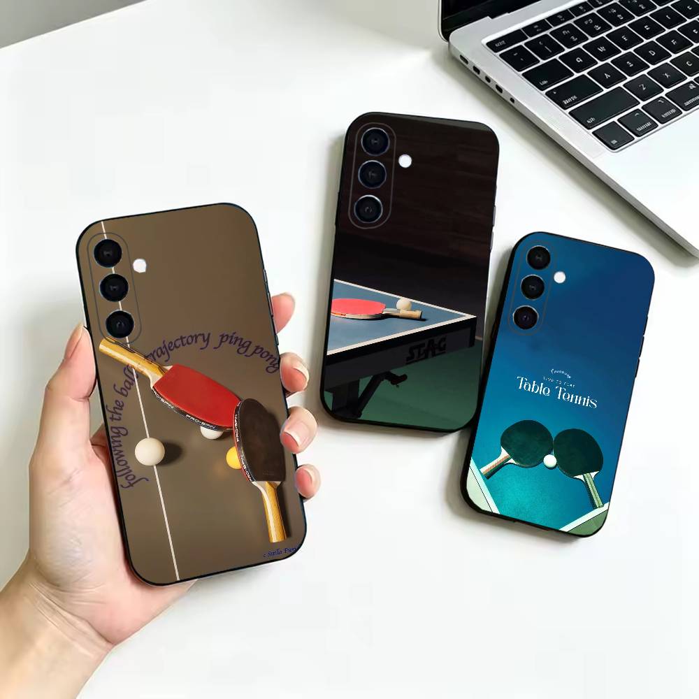 เคสโทรศัพท์ลายไม้ปิงปองสีดำนุ่ - Table Tennis Cartoon บทวิจารณ์และราคา