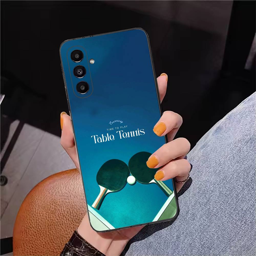 เคสโทรศัพท์ลายไม้ปิงปองสีดำนุ่ - Table Tennis Cartoon บทวิจารณ์และราคา