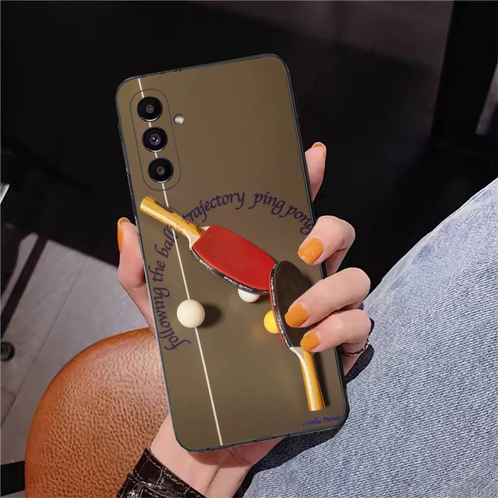 เคสโทรศัพท์ลายไม้ปิงปองสีดำนุ่ - Table Tennis Cartoon บทวิจารณ์และราคา